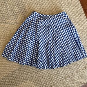 Jcrew gingham skirt size 0